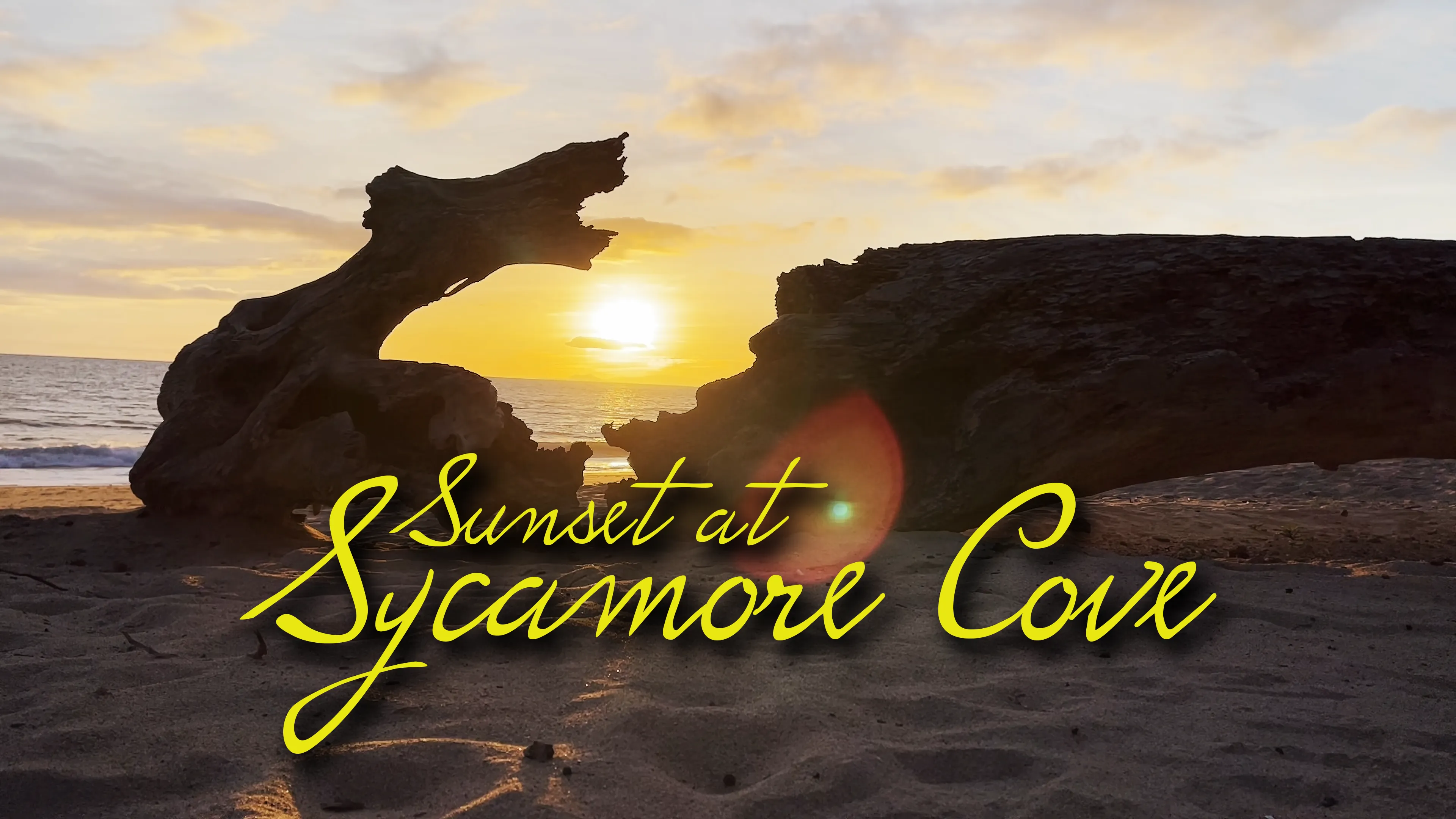 Sunset at Sycamore Cove poster